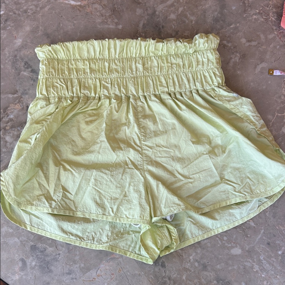 FP Movement by Free People High Waist Light Green Shorts
